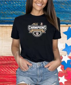 Florida State Seminoles023 Acc Women’s Soccer Conference Tournament Champions Locker Room T-Shirts
