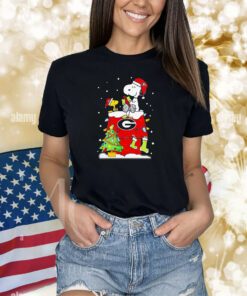 Georgia Bulldogs Ugly Christmas Snoopy Woodstock Shirts