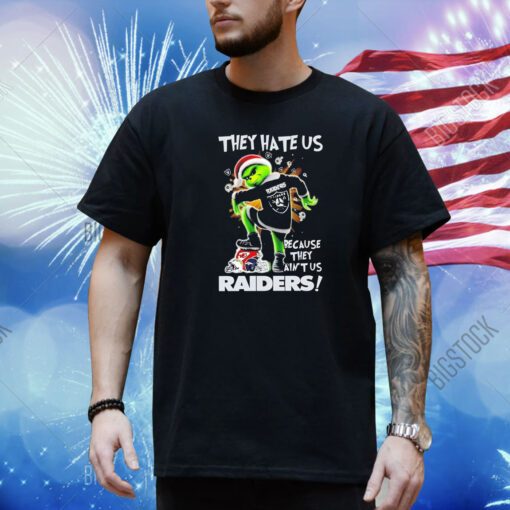 Grinch they hate us because they ain’t us Las Vegas Raiders shirt