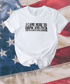 I Came Here To Drink And Fuck And I’m Almost Done Drinking Unisex Shirts