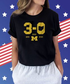 Michigan Football 3-0 in The Game Shirts