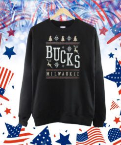 Milwaukee Bucks Holiday Ugly Christmas TShirt