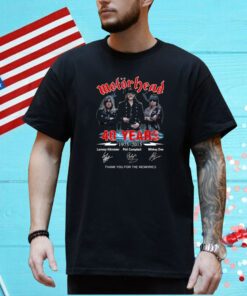 Motorhead 40 Years 1975 – 2015 Thank You For The Memories Shirt