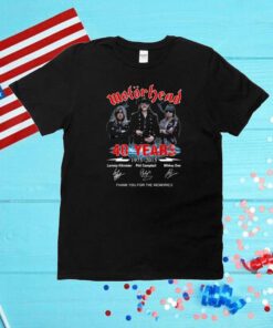 Motorhead 40 Years 1975 – 2015 Thank You For The Memories Unisex Shirts