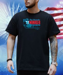 Skip Schumaker Miami Marlins 2023 Nl Manager Of The Year T-Shirt