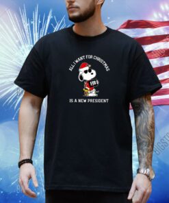 Snoopy All I Want For Christmas Is A New President Shirt