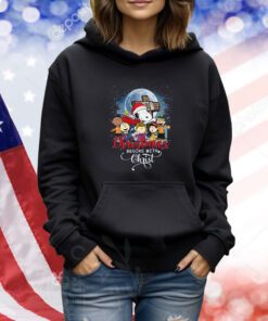 Snoopy Christmas Begins With Christ Shirts