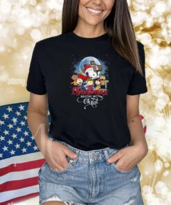 Snoopy Christmas Begins With Christ T-Shirts