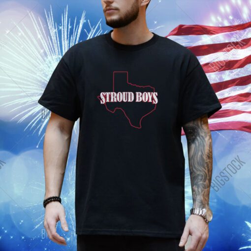 Stroud Boys Texans State Outline Shirt