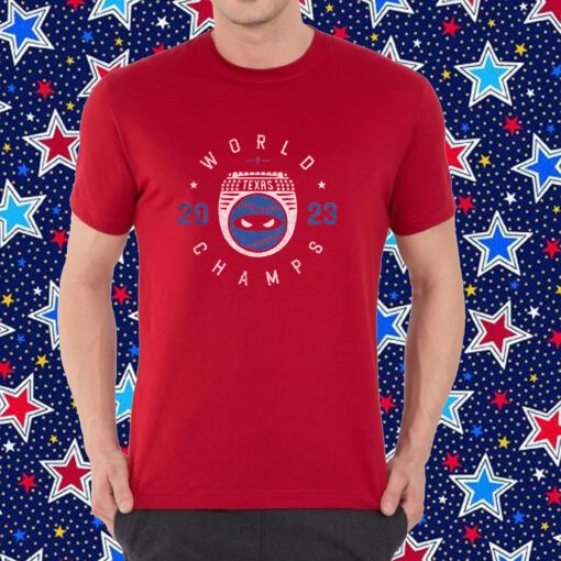 Texas 2023 Champs Pitching Ninja T-Shirt