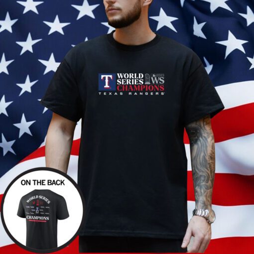 Texas Rangers 2023 World Series Champions Milestone Schedule T-Shirt