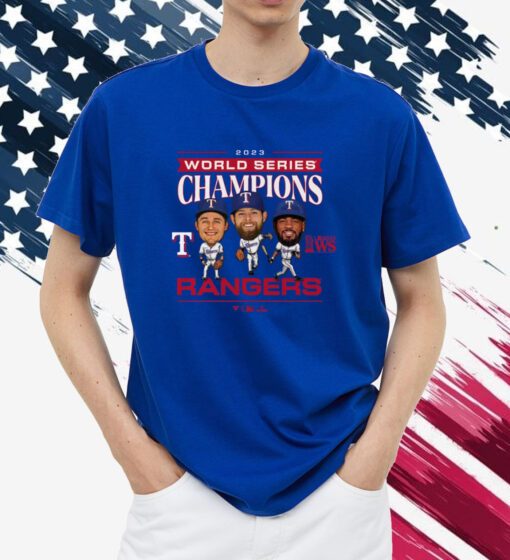 Texas Rangers 2023 World Series Champions Star Players T-Shirt