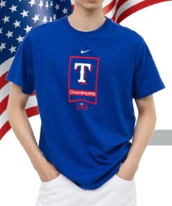 Texas Rangers Nike 2023 World Series Champions Banner T-Shirt