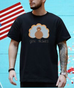 Thanksgiving Give Thanks Printed Casual Shirt