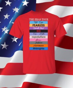 The Eras Tour Taylor Swift Fearless Speak Now Red TS 1989 Reputation Lover Folklore Evermore Midnights Merch Shirts