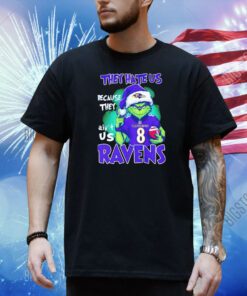 The Grinch they hate us because they ain’t us Baltimore Ravens 2023 Merch shirt