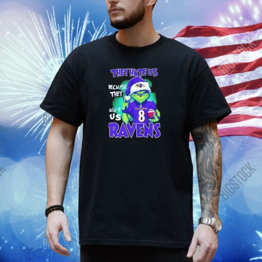 The Grinch they hate us because they ain’t us Baltimore Ravens shirt