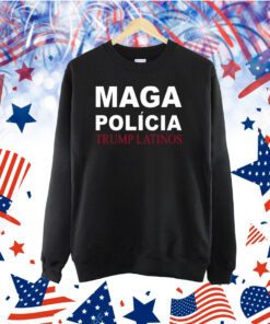 Trump Latinos Maga Polícia Trump Latinos Long Sleeved TShirt
