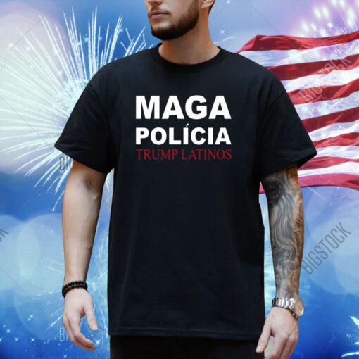 Trump Latinos Maga Polícia Trump Latinos Long Sleeved T-Shirt