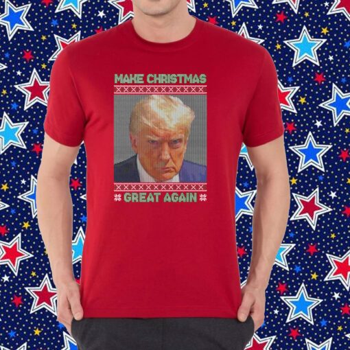 Trump Mugshot Make Christmas Great Again Shirt