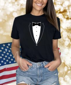 Tstars Black Bow Tie Suit Shirts