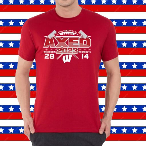 Wisconsin Badgers Vs Minnesota Golden Gophers 28-14 2023 Paul Bunyan’s Axe Score T-Shirt
