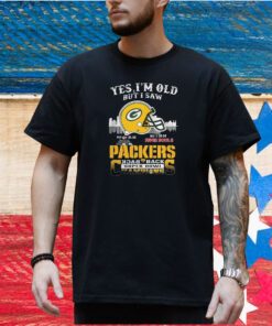 Yes I’m old but I saw city helmet Green Bay Packers back 2 back super bowl champions Shirt