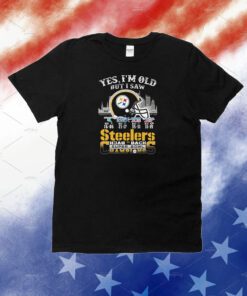 Yes I’m old but I saw city helmet Pittsburgh Steelers back 2 back super bowl champions 2023 Unisex Shirts