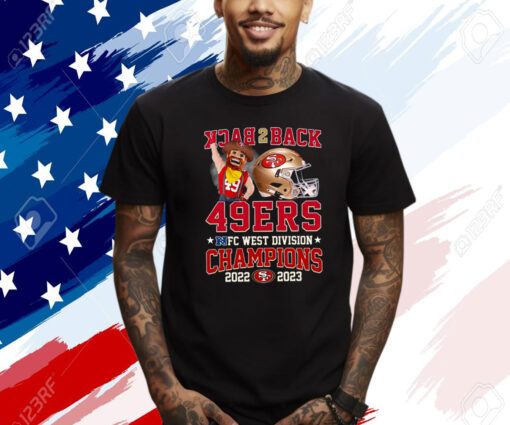 Back to Back 49er NFC West Division Champion 2023 Shirts