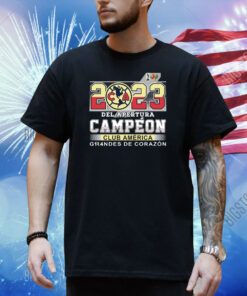2023 Del Apertura Campeon Club America Grandes De Corazon Shirt