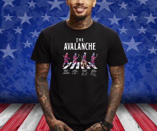 The Colorado Avalanche Team Hockey Abbey Road Signatures T-Shirt