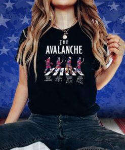 The Colorado Avalanche Team Hockey Abbey Road Signatures T-Shirt