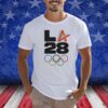 White 2028 La 2028 Summer Olympics Athlete Spirit Shirts