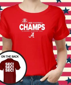 Alabama Crimson Tide 2023 SEC Football Conference Champions Merch Shirts