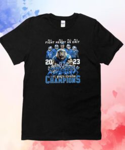 All Fight All Heart All Us All Grit Lions 2023 NFC North Division Champions T-Shirt