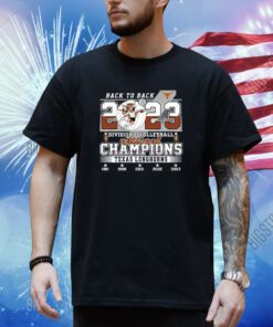 Back To Back 2023 Division I Volleyball National Champions Texas Longhorn Shirt