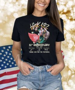 Blink-182 32nd Anniversary 1992 – 2024 Thank You For The Memories Shirts