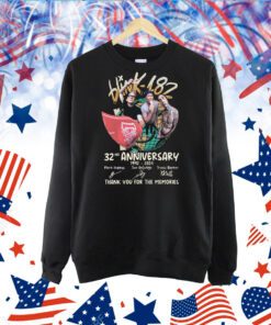 Blink-182 32nd Anniversary 1992 – 2024 Thank You For The Memories TShirt