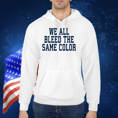 Dallas Cowboys Demarcus Lawrence Wearing We All Bleed The Same Color TShirt