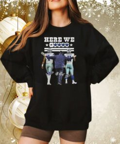 Dallas Cowboys Mccathy Prescott Parsons Here We Go Sweatshirt