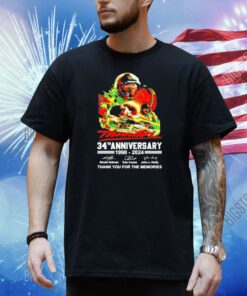Days Of Thunder 34th Anniversary 1990 – 2024 Thank You For The Memories Shirt