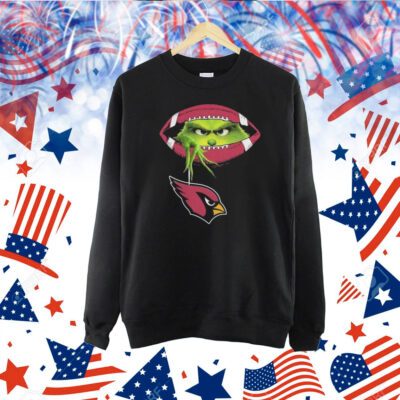 Ew People The Grinch Hold Arizona Cardinals Logo TShirt