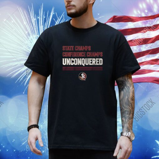 FSU Football Unconquered State & Conference Champs Shirt