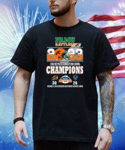 Famu Rattlers 2023 Cricket Celebration Bowl Champions Florida A&M 30 – 26 Howard Bison December 16, 2023 AT Mercedes-Benz Stadium In Atlanta, Georgia Shirt