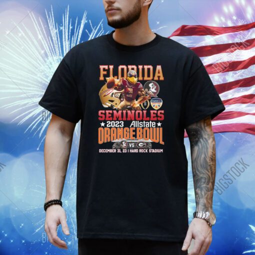 Florida Seminoles 2023 Allstate Orange Bowl December 31, 2023 Hard Rock Stadium Shirt