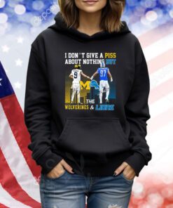 I Don’t Give A Piss About Nothing But The Wolverines & Lions TShirts