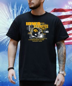 Iowa Hawkeyes Big Ten Championship 2023 Football Helmet Shirt