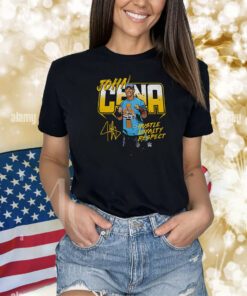 John Cena Marker Wht Hustle Loyalty Respect Shirts