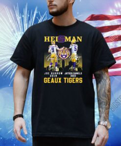 LSU Tigers Heisman Joe Burrow 2019 – Jayden Daniels 2023 Geaux Tigers Shirt