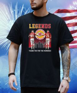 Legends Kansas City Chiefs Taylor And Budde Thank You For The Memories Shirt